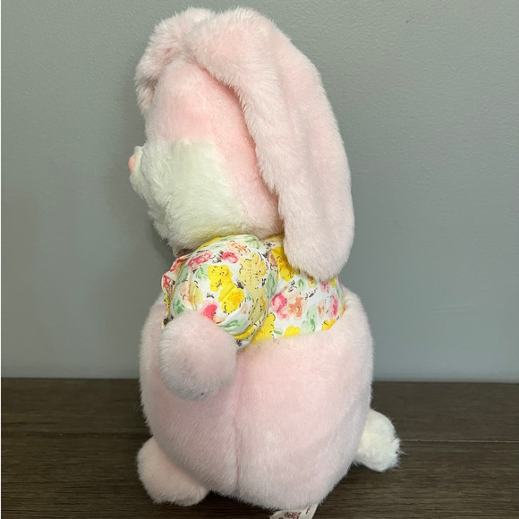 America Wego Bunny Rabbit Pink Plush Floppy Ears Easter Stuffed Animal Toy - Picture 2 of 5